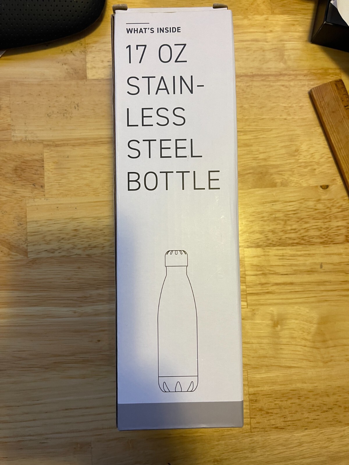 H2GO FORCE Insulated Stainless Steel Water Bottle 17oz Logo LOOKOUT !! NIB