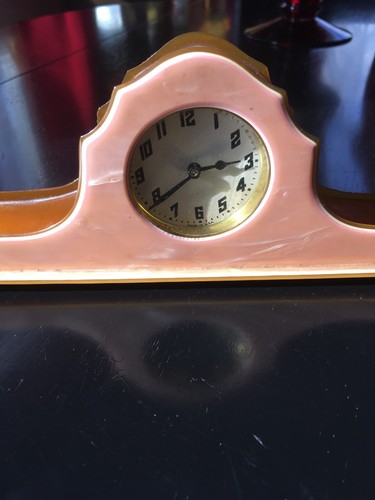 Antique Clock Bakelite Or Celluloid