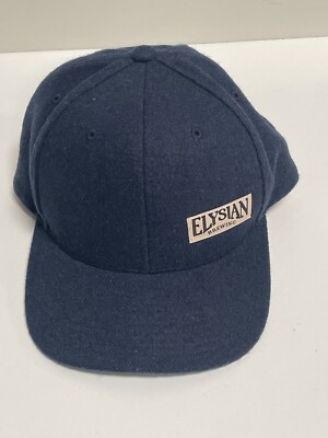 ELYSIAN BREWING  Cap  Blue Wool Blend  By  The Classics Yupoong Adjustable Hat,