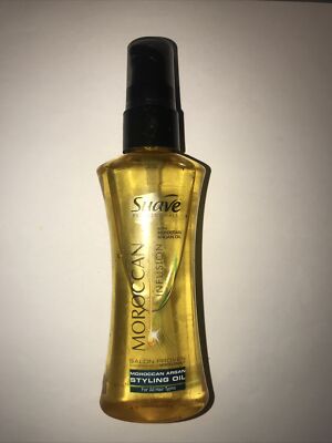 Suave Professionals MOROCCAN Infusion ARGAN Hair Styling OIL 3 oz New