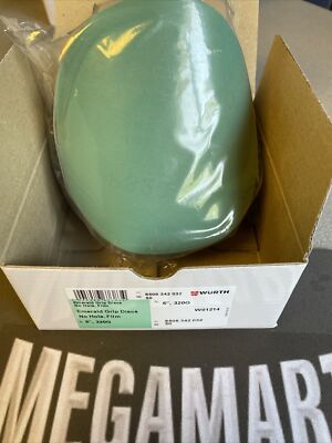 GENUINE WURTH, EMERALD 5''SANDING DISCS, GRIP,NO HOLE,320G, 100 DISCS