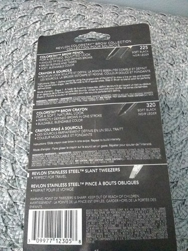 1-Revlon Colorstay Brow Collection Kit . #225 / Soft Black