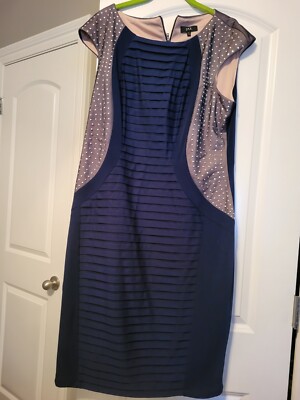 Jax Sheath DRESS Blue Size 16. NWT