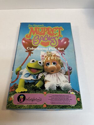 Vintage Muppet Babies Colorforms Play Set 1984 Jim Henson 1B