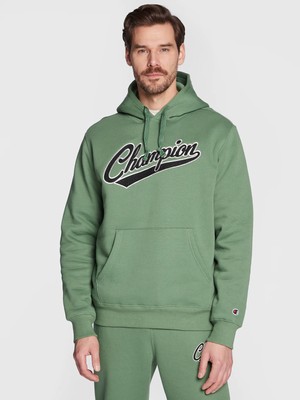 Толстовка мужская Champion Heavy Fleece Vintage Logo зеленый