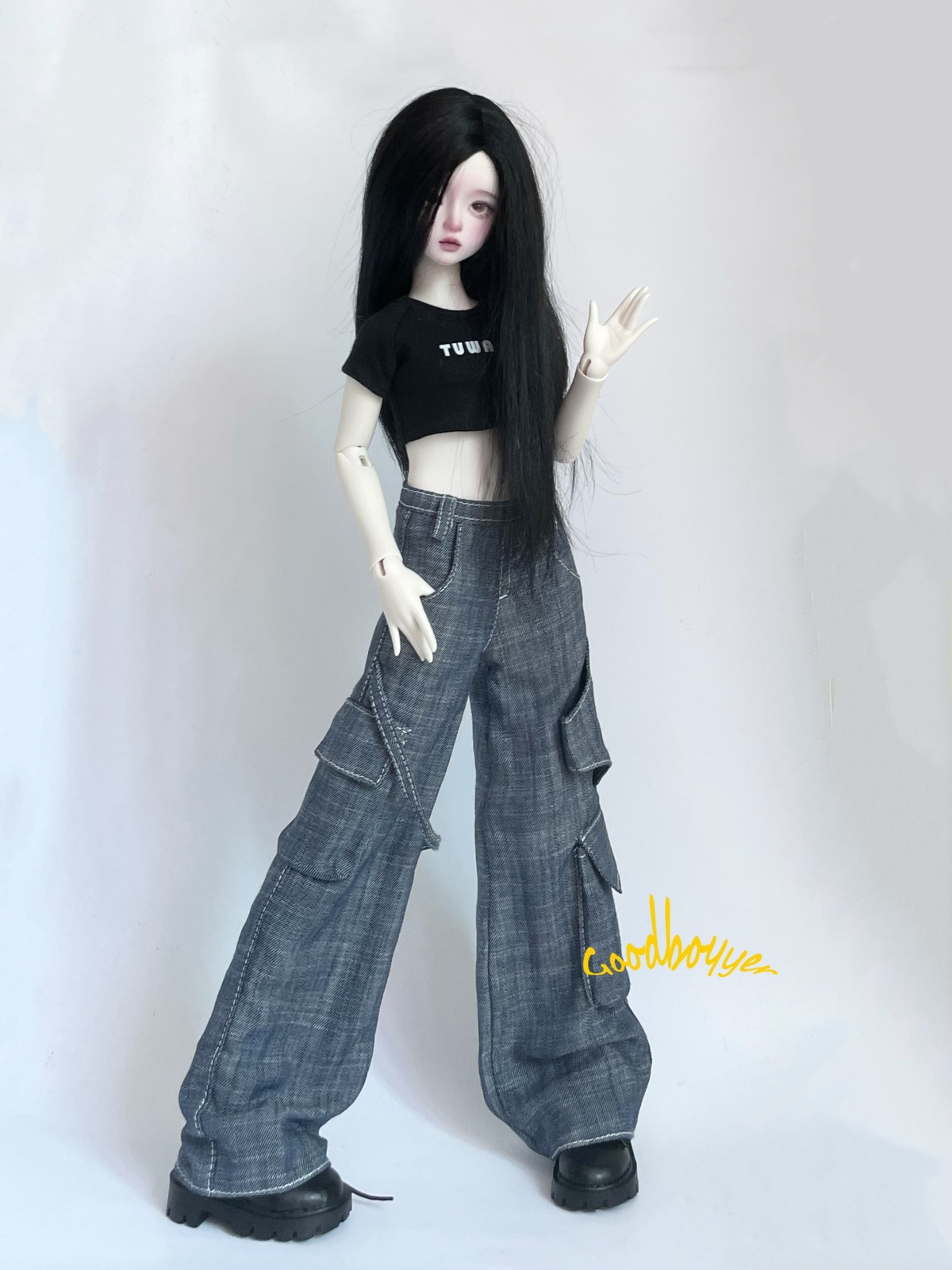 アンドマリー Doll mini pants ANDMARY】Bonnie denim mini dress