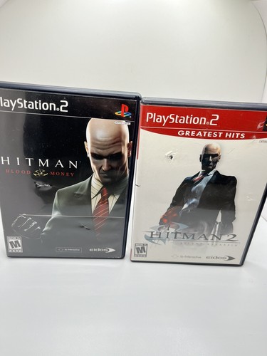 Hitman 1 & 2 CIB Playstation 2 PS2 Blood Money, And Silent