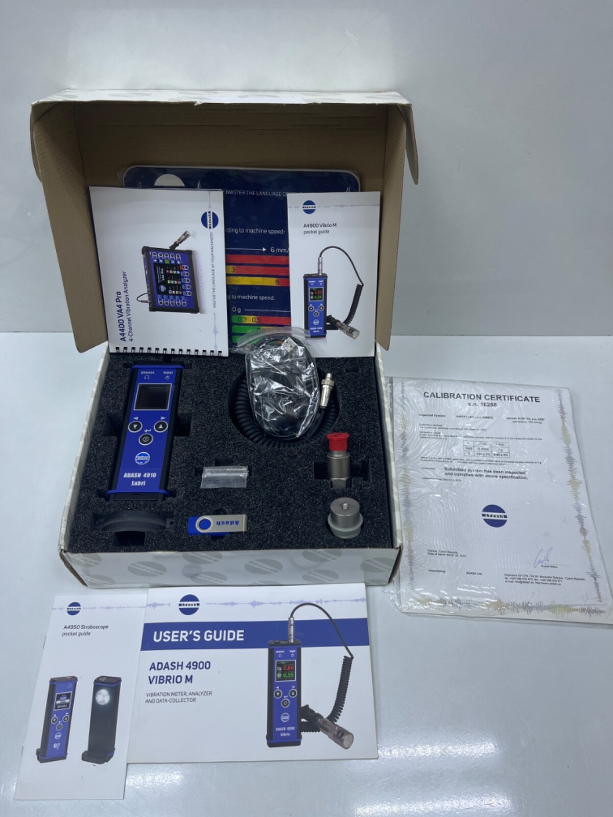 Adash A4910 LUBRI Lubrication and Vibration Analyzer Kit | eBay