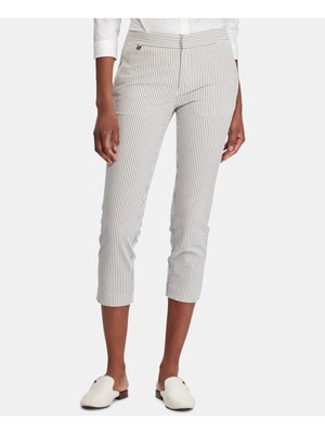 

RALPH LAUREN Женские белые капри в полоску на молнии Размер, Белый, 200748002001