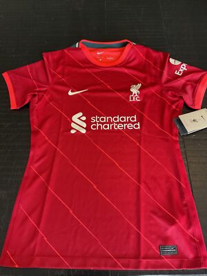 Nike Liverpool FC Stadium Home Soccer Jersey 2020-21 Red Womens Size M