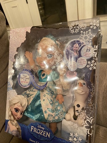DISNEY FROZEN SNOW GLOW SINGING TODDLER DOLL ELSA WITH OLAF NIB Read Description