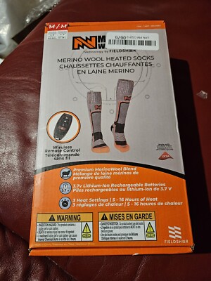 Mobile Warming FieldSheer Technology Merino Wool Heated Socks Unisex Size MEDIUM