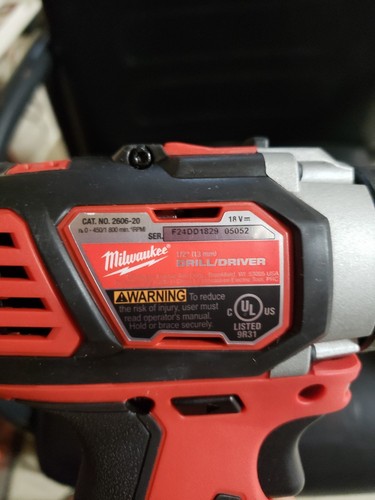 Milwaukee 2606-20 M18 Compact Cordless 1/2-Inch Drill Driver (Bare Tool)