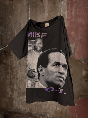 Vintage Mike Tyson & OJ Simpson 'You Be The Judge' Rap Tee Size XL