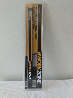Work Zone 18'' × 1''×19/32in.  Magnetic Tool Rack Packaging Has Damage In Corner.