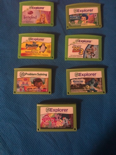 Leap Pad 2 Pink Case Rechargeable Batteries 7 Games LeapPad2 Explorer Lot Bundle