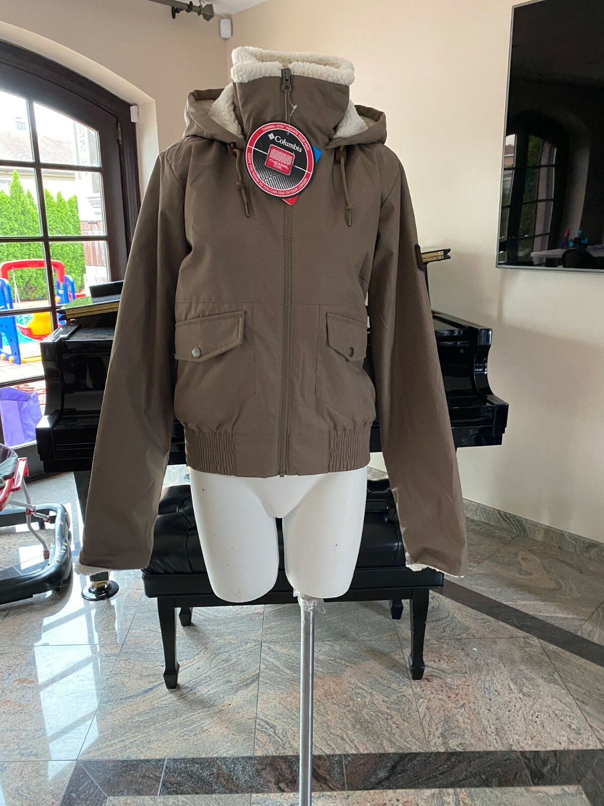Columbia Fleece Lined Beacon Brooke Bomber Jacket Size M