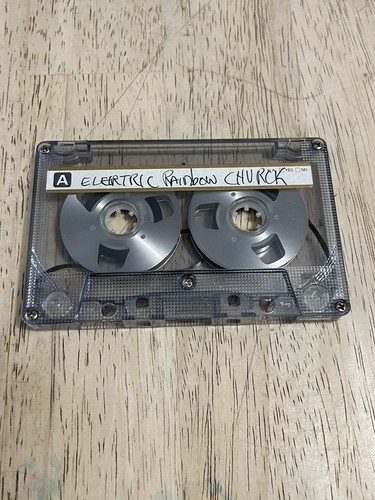 Used Silver Reel To Reel Style Unbranded  Cassette Tape