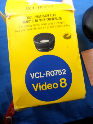 Sony VCL-R0752 Video 8  Wide Angle Adapter Conversion Lens, Instructions, Bag
