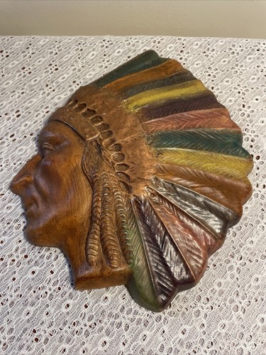 アンティーク雑貨 Indian Chief Chalkware Bookend アンティーク雑貨 Indian Chief Chalkware Bookend Vintage