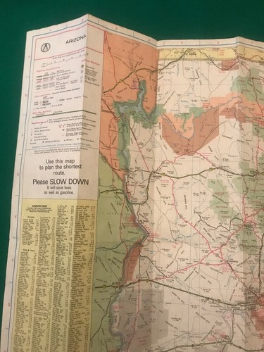 Arizona/ New Mexico Road Map, 1980, Rand McNally