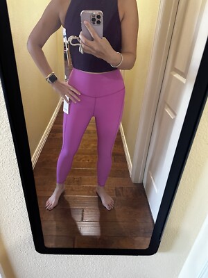 New W. Tag Lululemon Align HR Pant 25  Tight With Pockets POW Pink Tune In  6