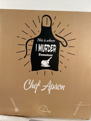 This Is Where I Murder Tomatoes Chef Apron