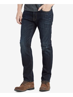 

LUCKY BRAND Мужские темно-синие джинсы прямого кроя, облегающие джинсовые джинсы, Navy, 7M12166