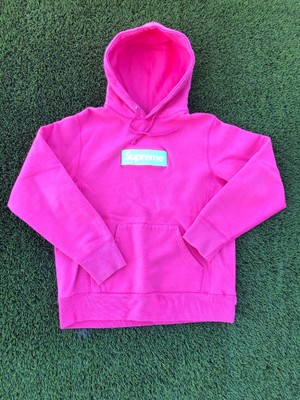 supreme pink and green box logo
