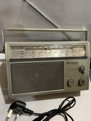 HITACHI 無線/FM/AMラジオ KS-1000W 昭和レトロ　完動品 Amazon.co.jp: HITACHI 日立 KC-526D 赤 パタパタ時計付FM/AM