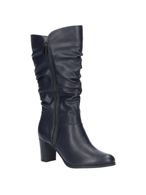 

Женские темно-синие ботинки EASY STREET Comfort Mara с круглым носком на блочном каблуке, размер 9,5 м, Navy, MARA