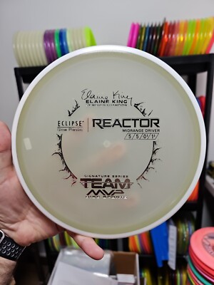 MVP Disc Golf 177g Eclipse 2.0 Glow Elaine King Reactor Midrange 5/5/-0.5/1.5