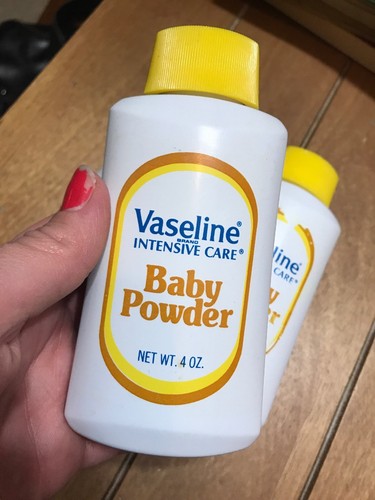 (3) VASELINE BRAND BABY POWDER 4 Oz. Vintage HTF Rare Set Of 3