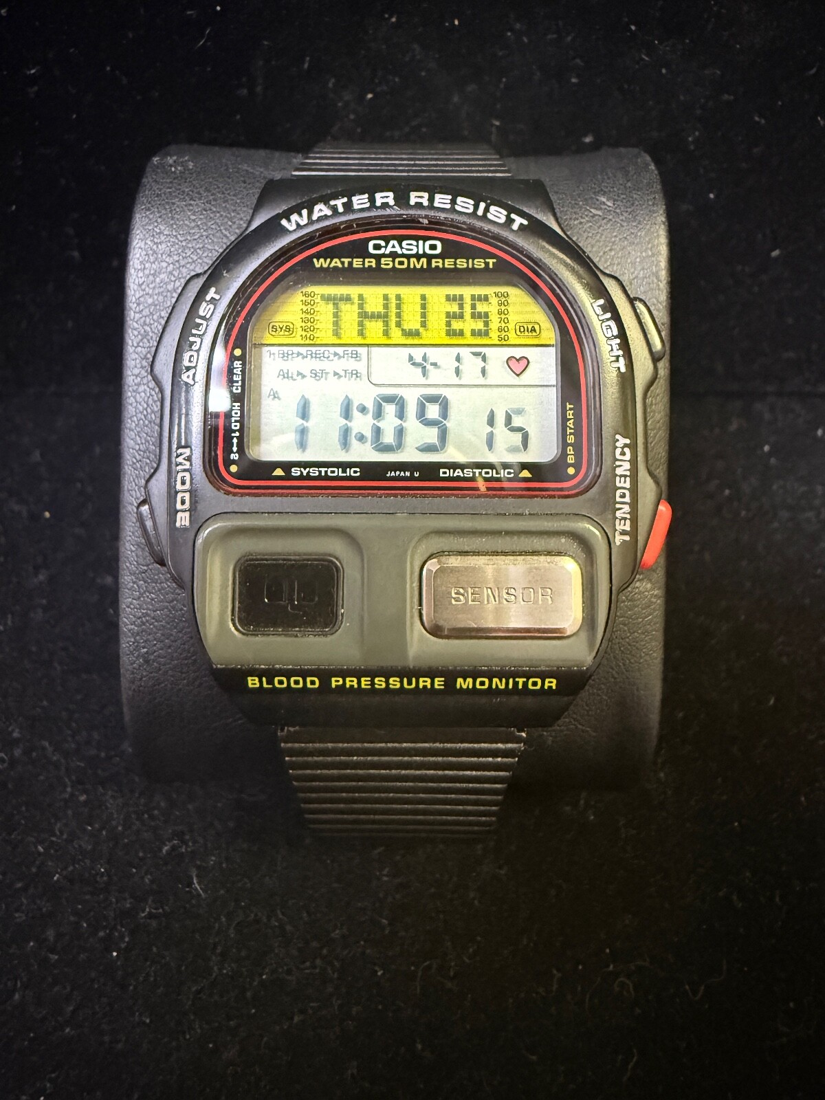 Vintage Casio BP-100 Blood Pressure Monitor Watch | Made in