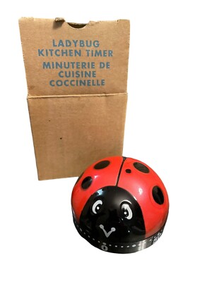 New Avon 2011 Ladybug 60 Minute Kitchen Timer (Red, Black & White) NIB