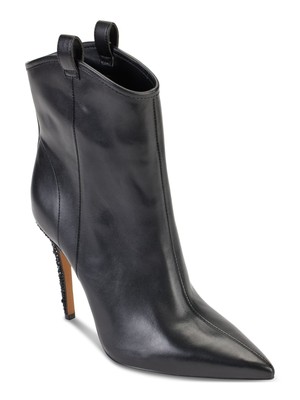 Женские черные блестящие ботильоны на шпильке Clea с острым носком от KARL LAGERFELD PARIS 8.5