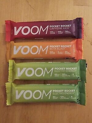 Voom Pocket Rocket Bars Energy X 4