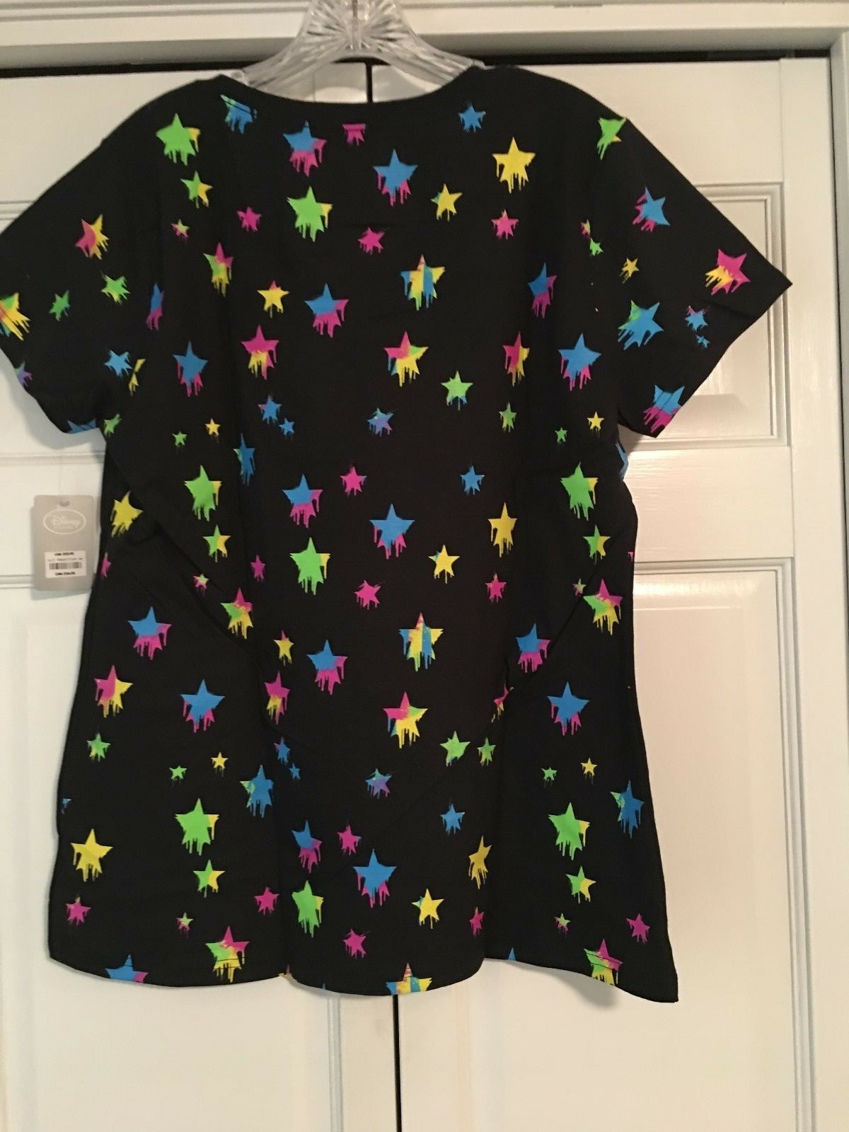 New In Package Retired Star Wars T-Shirt Ladies XL Disney Store Neon & Black