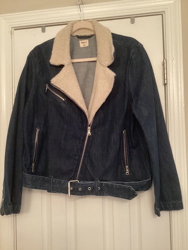 GAP 1969 XXL Denim Jacket Moto Motorcycle NWOT