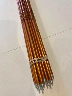 Easton XX75   2215  Autumn Orange 1/2 dozen Raw Arrow Shafts