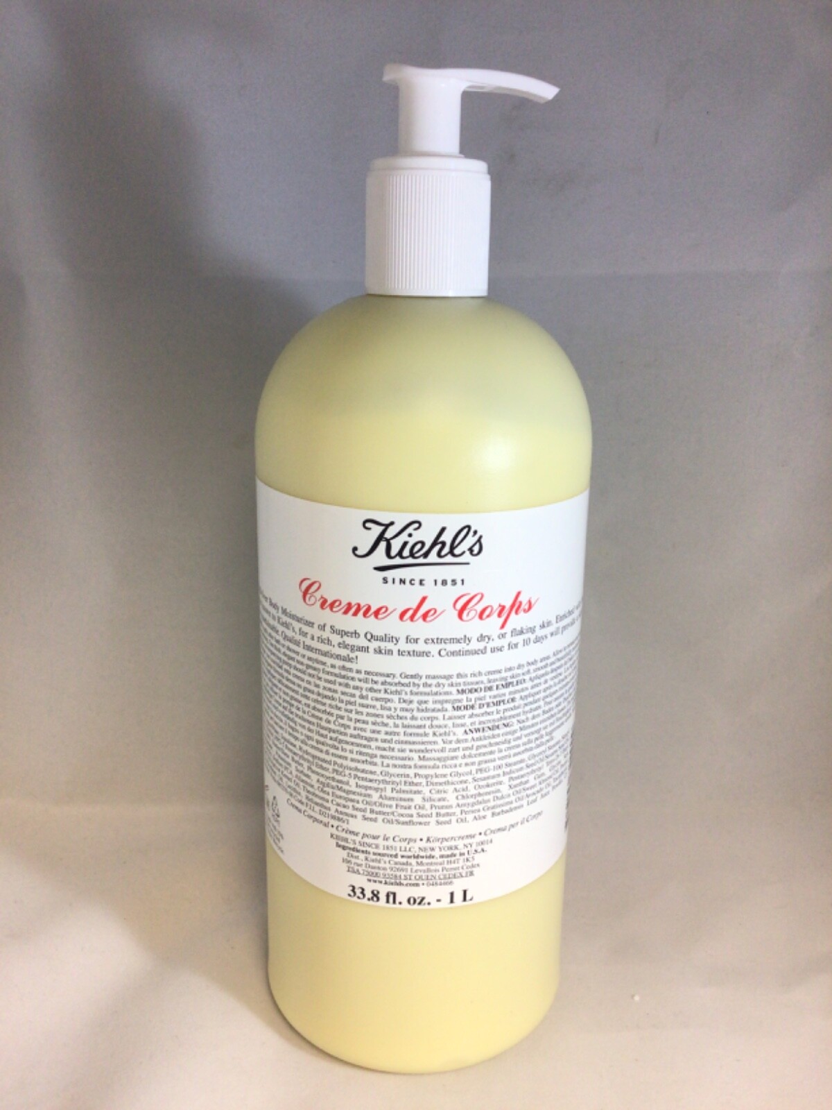 Kiehl's Creme de Corps ボディクリーム 500ml Kiehl's Creme de Corps Body Lotion with Cocoa Butter 16.9 fl