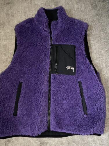 Purple stussy sherpa vest M | eBay Purple stussy sherpa vest M | eBay