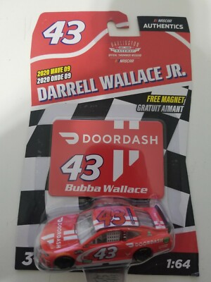 2020 DARRELL BUBBA WALLACE #43 DOOR DASH WAVE 09 NASCAR 1/64 DIECAST  