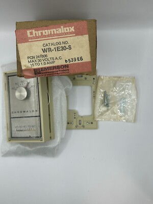 Chromalox WR-1E30-S Non-Programmable Thermostat Wall-Mounted 40-80 Deg F 30V Max