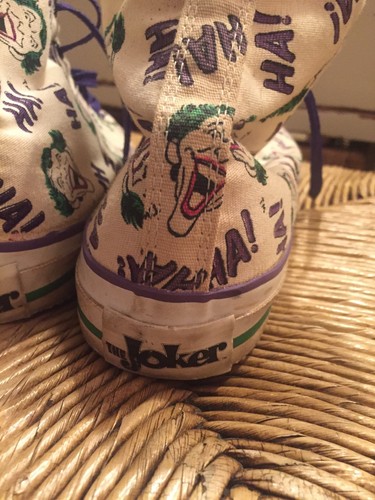 Vintage Converse High Top Joker From 1989 Size 9 1/2 Mens' Shoes DC Comic Inc