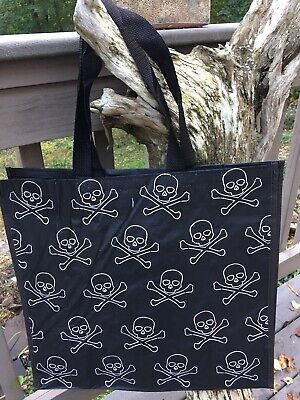 NEW Shopping Bag~SKULL & CROSSBONES  SKELETON~Pirate~reusable Tote~Marshalls