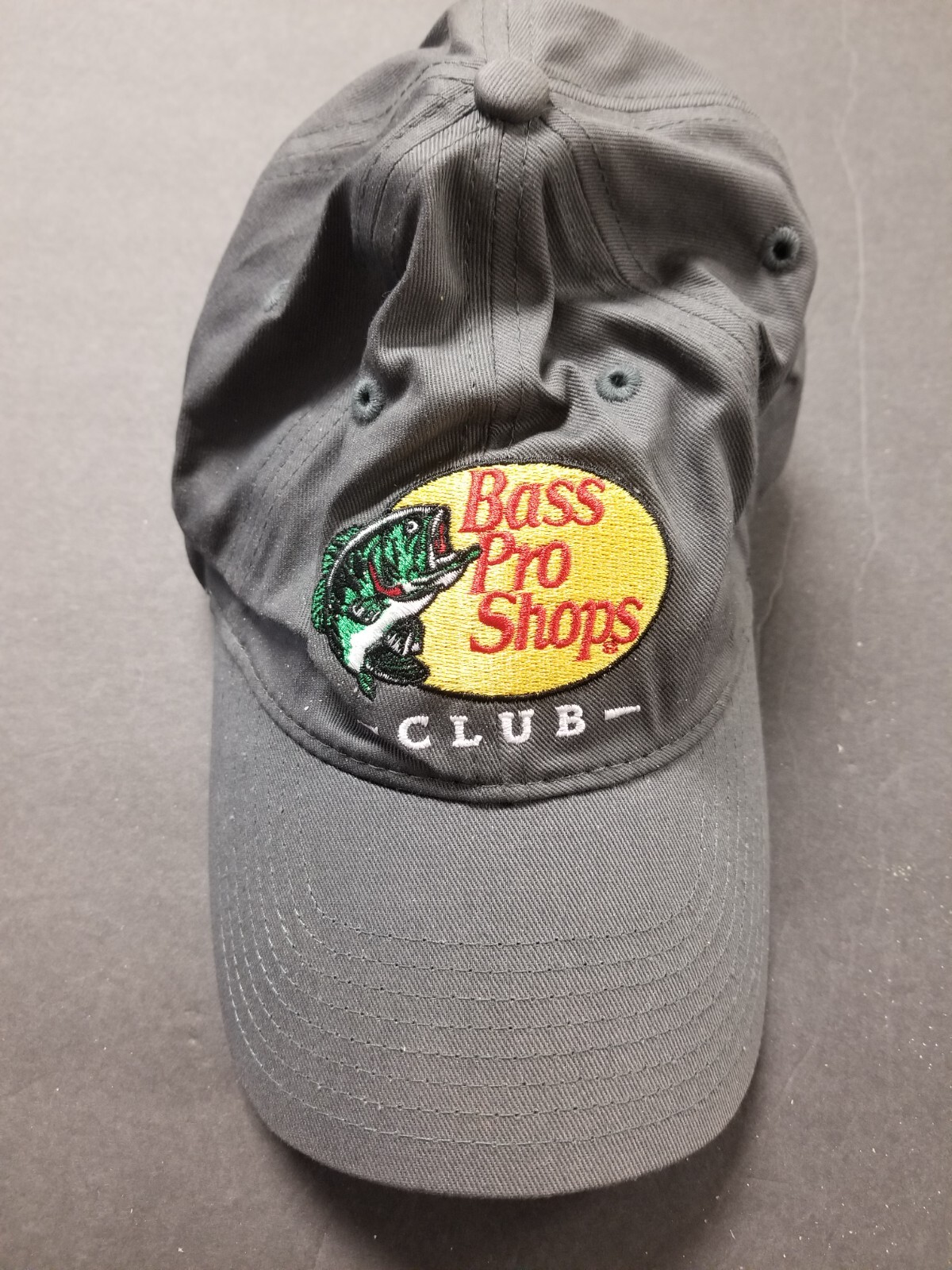 BASS PRO SHOPS CLUB GRAY ONE SIZE FITS ALL ADJUSTABLE HAT