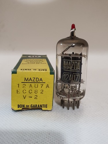 Mazda Brimar ECC82 12AU7 Long Plate Square Getter Valve Tube - Tested | eBay Mazda Brimar ECC82 12AU7 Long Plate Square Getter Valve Tube - Tested | eBay