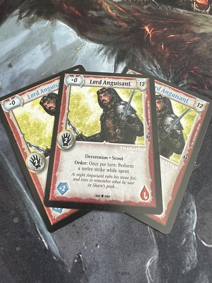 Lord Anguisant x3 Playset Warlord Saga of the Storm Lvl 2 Rogue Deverenian