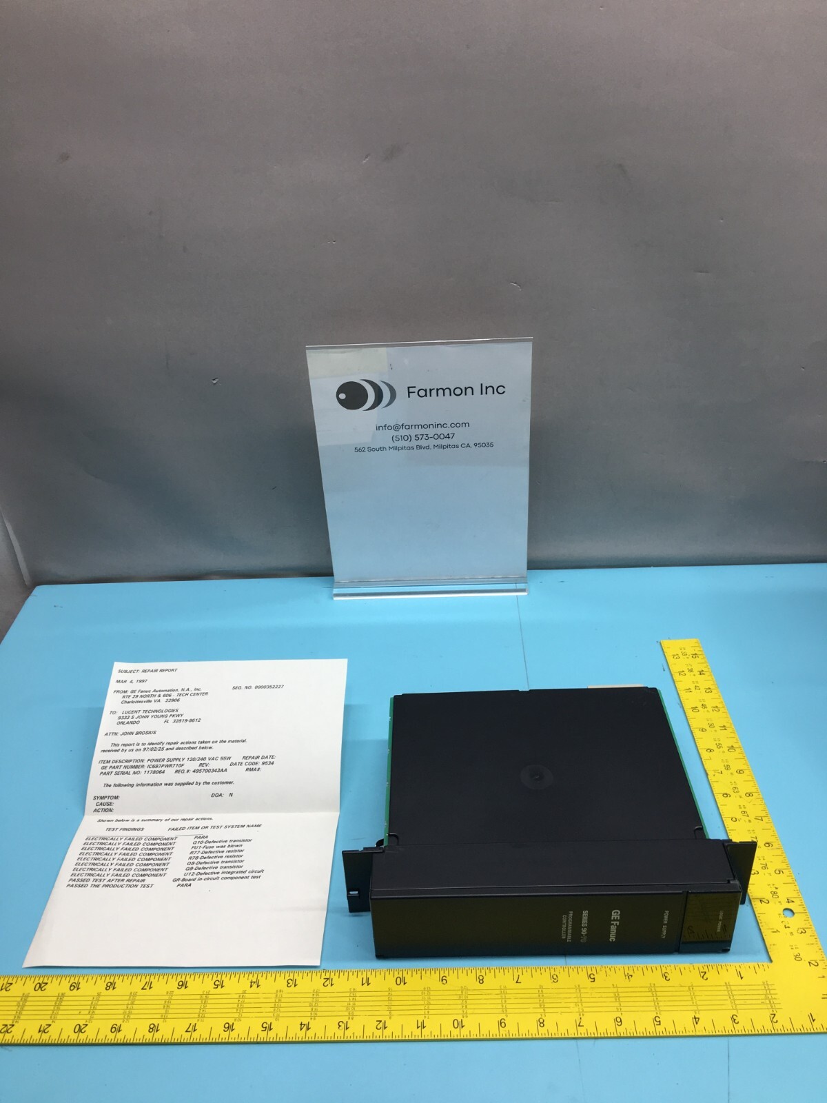 GE Fanuc IC697PWR710 Power Supply Module, SR5018437, 138759
